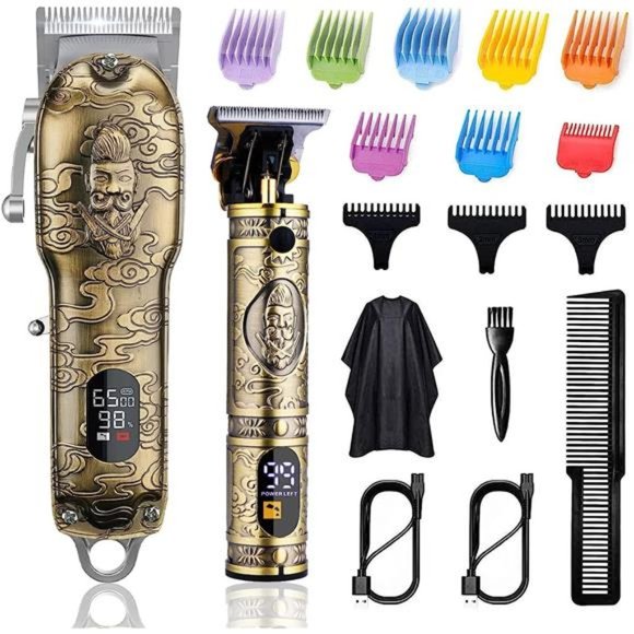 Hair Clippers for Men T-Blade TrimmerSet,Man ProfessionalCordless BarberClippers - Picture 1 of 6